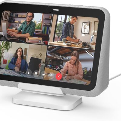 718rPiIvc4L. AC SL1500 Charging Dock/Base for Meta Portal Go-Rotatable to Adjust The Angle Charging Stand for Facebook Portal Go Smart Video Calling for Office, Home with 45W PD Charging Adapter(White)