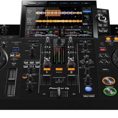Pioneer DJ XDJ-RX3 2-Channel Performance All-in-One DJ System – Black Bundle with Case, Headphones, Cable and Austin Bazaar Polishing Cloth