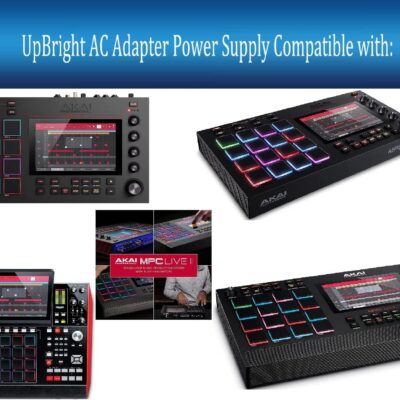 UpBright 19V AC/DC Adapter Compatible with Akai Professional MPC Live MPCLive MPC X MPCX Force Standalone Sampler Sequencer Music Production Center MPC Live II 2 19VDC 3.42A Power Supply Cord Charger