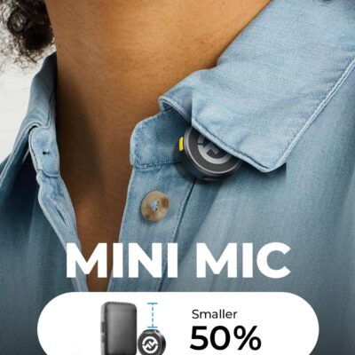 Hollyland Lark M2 Wireless Microphone for iPhone/Camera/Android/PC, 48kHz/24-bit High Fidelity Audio, 300m Range, Noise Cancelling, 40h Use, YouTube, Vlog, Streaming (2TX + 3RX + Charging Case)