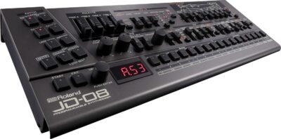 Roland JD-08 Sound Module Programmable Synthesizer Bundle with MIDI Cable, Headphones, and Austin Bazaar Polishing Cloth