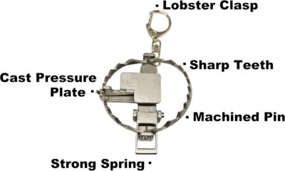 71AnWiypkjS. AC SL1500 Trappy – The Original MINI Bear Trap Keychain That Works – DESTROY Chips and Crackers!