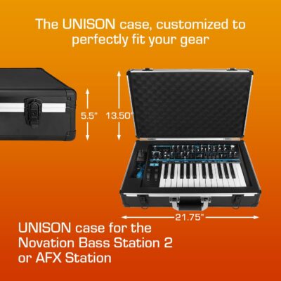 ANALOG CASES Novation Bass Station II/AFX Station Case – Ultra-Lightweight UNISON Hard Case