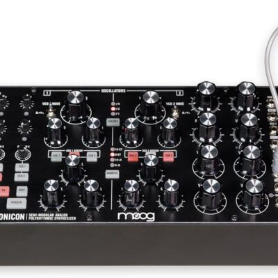 71AwAIlJyHL. AC SL1500 MOOG Subharmonicon Semi-Modular Analog Polyrhythmic Synthesizer with Dual Sequencer, MIDI, and Patch Bay