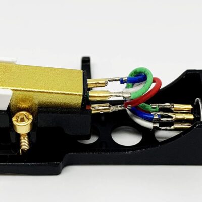 Cartridge and Stylus, Conical needle and Black Headshell with mounting bolts for Technics SL-1200, SL-1210, SL-1600, SL-1610, SL-1700, SL-235, SL-23A, SL-B2, SL-B202