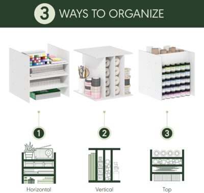 71BBYldy5IL. AC SL1500 Furinno Cubicle Cube Insert, 3-Shelf Cube Organizer, Fits into Furinno Extra Thick Cubes, for Organizers and Storage, Black Dark Oak (Does not fit IKEA Kallax Shelving)