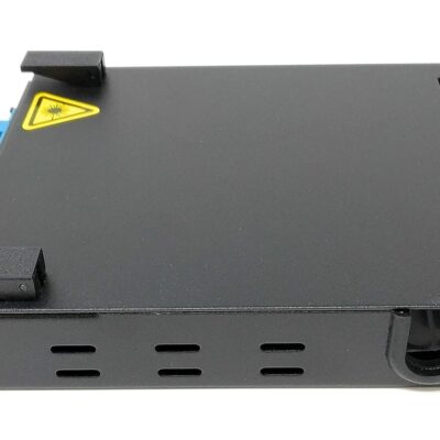 Ultra Spec Cables Wall Mount Fiber Enclosure with Splicing Module and Loaded 6 Port LC-UPC Singlemode Duplex LGX Panel