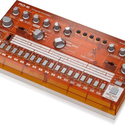 Behringer RHYTHM DESIGNER RD-6-TG Analog Drum Machine with 8 Drum Sounds, 64 Step Sequencer and Distortion Effects