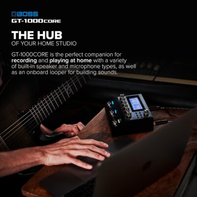 BOSS GT-1000CORE Guitar Effects Processor in a Compact Pedal | Unlimited Sound Creation | Unmatched Sound Quality with 32-Bit AD/DA | 32-Bit Floating-Point Processing | Cutting-Edge AIRD Technology