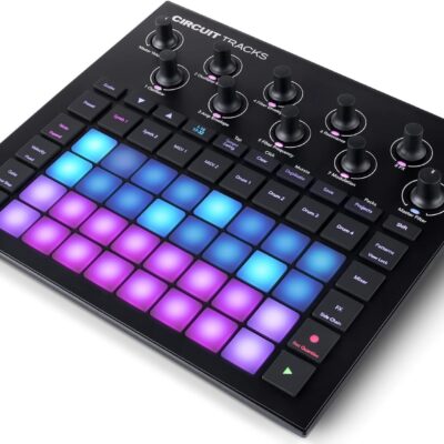 71CPI0x02eL. AC SL1500 Audiosavings Bundle: Novation Circuit Tracks MIDI USB Rechargeable Groovebox w/Synths/Drums/Sequencer Bundle with Rockville RMC-XLR High-End Metal DJ Handheld Wired Microphone Mic w 2 Cables (2 Items)