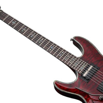 71CT1HqAhXL. AC SL1500 Schecter Hellraiser C-1 with Floyd Rose Sustainiac Left-Handed – Black Cherry