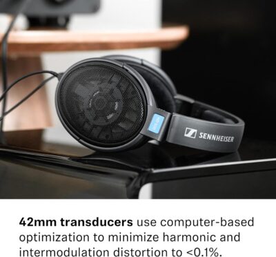Sennheiser HD 600 – Audiophile Open-Back Dynamic Wired Headphones Over Ear with Natural Soundstage and Premium Comfort for Music Lovers, Open Metal Earpiece Covers, Black