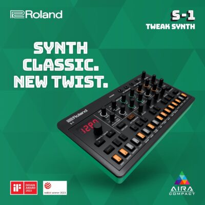 Roland AIRA Compact S-1 Tweak Synth | Ultra-Portable Micro Polysynth with Advanced Tools | D-Motion Sound Control