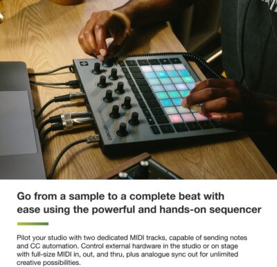 Novation Circuit Rhythm: Sampler and groovebox with eight sample tracks for making and performing beats