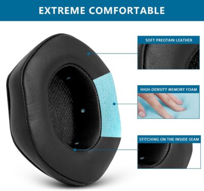 71DbQR7OwWL. AC SL1500 GVOEARS Ear Pads Replacement for V-Moda Crossfade 3 Wireless Crossfade M-100 Master Crossfade 2 Wireless Crossfade Wireless Crossfade M-100 Crossfade LP2 / LP, with Protein Leather Memory Foam