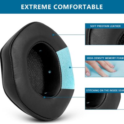 71DbQR7OwWL. AC SL1500 GVOEARS Ear Pads Replacement for V-Moda Crossfade 3 Wireless Crossfade M-100 Master Crossfade 2 Wireless Crossfade Wireless Crossfade M-100 Crossfade LP2 / LP, with Protein Leather Memory Foam