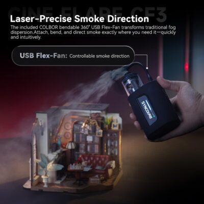 71E634AlHVL. AC SL1500 COLBOR CF3 Fog Machine Portable Mini Handheld Smoke Machine for Photography with Remote Control, Small Fogger Haze Maker with 60° Tilt-Protection for Indoor Outdoor Christmas Party Cosplay