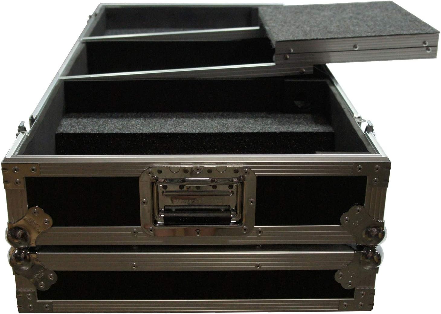 Harmony Audio HC2T1272WLT DJ Battle Coffin Compatible with (2) Rane 12 Turntables & Rane 72 Mixer – Case Only
