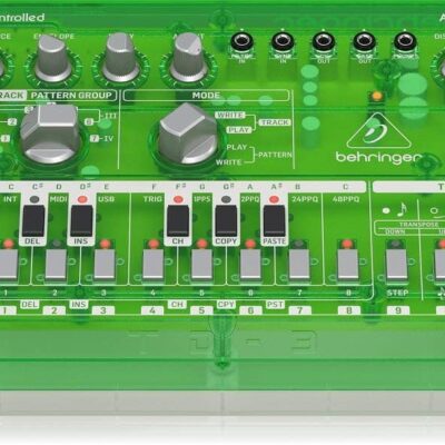 Behringer TD-3-LM Analog Bass Line Synthesizer with VCO, VCF, 16-Step Sequencer, Distortion Effects and 16-Voice Poly Chain