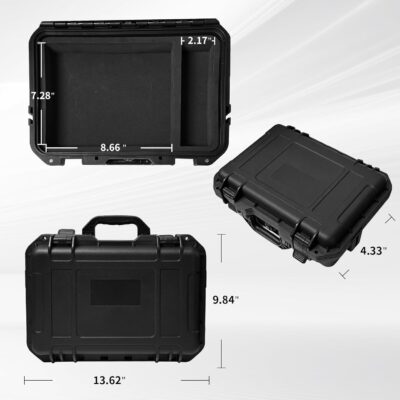 Hard Case for Elektron Digitakt II/Digitone II/Syntakt 12/ Analog Heat MKII Hard Shell Carrying Storage Case Equipped with Comfort Handle with Customizable Foam