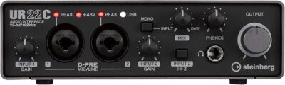 Steinberg UR22C 2×2 USB 3.0 Audio Interface with Cubase AI and Cubasis LE