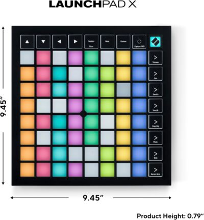 Novation Launchpad X MIDI Grid Controller for Ableton Live/Logic Pro — Easy Controls, Dynamic Note Playing, Scale Modes