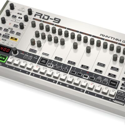 Behringer RHYTHM DESIGNER RD-9 Classic Analog/Digital Drum Machine with 11 Drum Sounds, 64-Step Sequencer, Wave Designer and Dual-Mode Filter