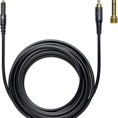 Audio-Technica ATH-M50X Professional Studio Monitor Headphones, Black, Professional Grade, Critically Acclaimed, with Detachable Cable