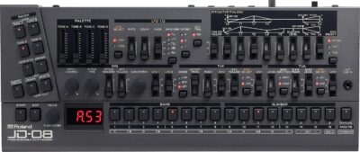 Roland JD-08 Sound Module Programmable Synthesizer Bundle with MIDI Cable, Headphones, and Austin Bazaar Polishing Cloth