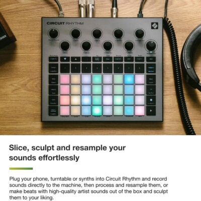 Novation Circuit Rhythm: Sampler and groovebox with eight sample tracks for making and performing beats