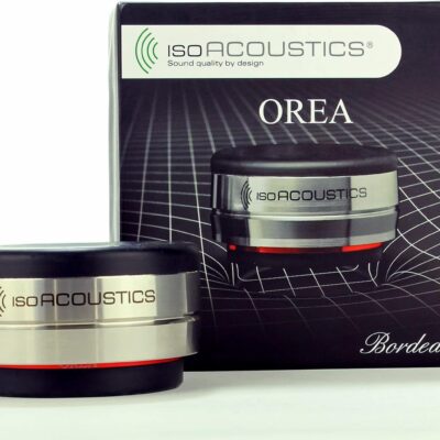 IsoAcoustics Orea Series Audio Equipment Isolators (Bordeaux – 32 lbs Max/pc)