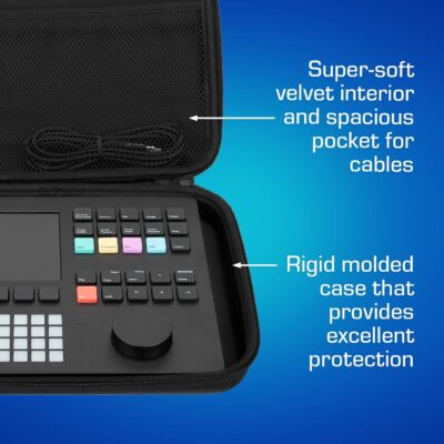 71JONKDxNxL. AC SL1500 ANALOG CASES Polyend Synth/Tracker+ / Play Case – Custom-Fitted Compact GLIDE Case for Travel