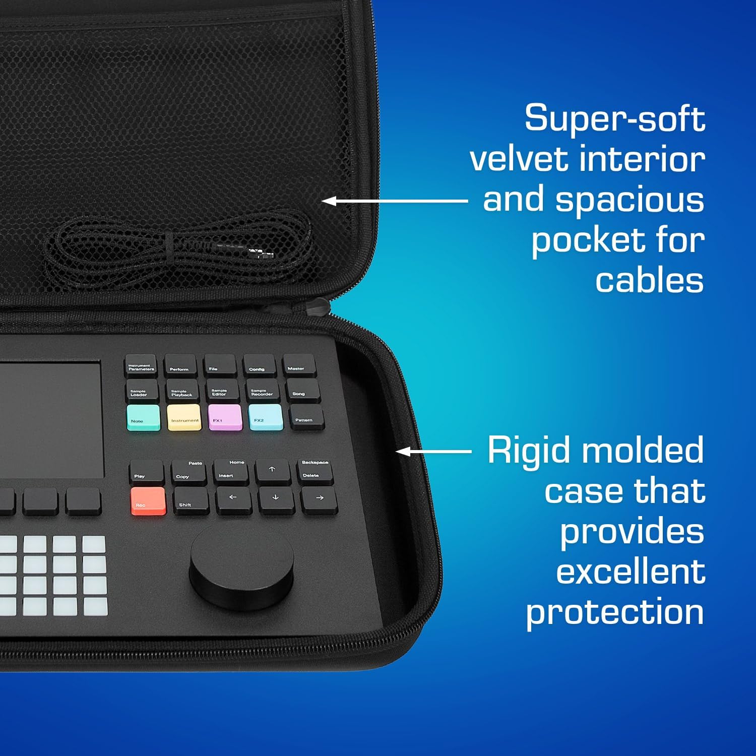 ANALOG CASES Polyend Synth/Tracker+ / Play Case – Custom-Fitted Compact GLIDE Case for Travel