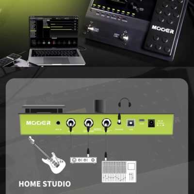 71Jo1A R11L. AC SL1500 MOOER GE150 Electric Guitar Amp Modelling Multi Effects Pedal Portable Multi Effects Processor with Expression & IR Loading for Live show, Live Streaming, Home Studio, Guitar Practice