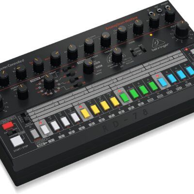 Behringer RD-78 Classic Analog Drum Machine with 15 Drum Sounds, 34 Rhythm Presets, 16-Step Sequencer for Music Production and Live Performance