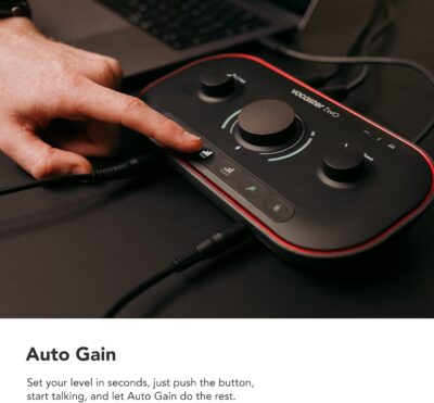 Focusrite Vocaster Two Studio — Podcasting Interface for Recording Host & Guest, with Professional Quality Vocaster DM14v Dynamic Microphone & HP60v Headphones. 2 Mic Inputs & Headphone Outputs