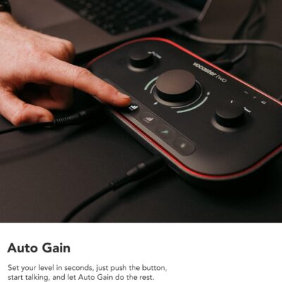 Focusrite Vocaster Two Studio — Podcasting Interface for Recording Host & Guest, with Professional Quality Vocaster DM14v Dynamic Microphone & HP60v Headphones. 2 Mic Inputs & Headphone Outputs