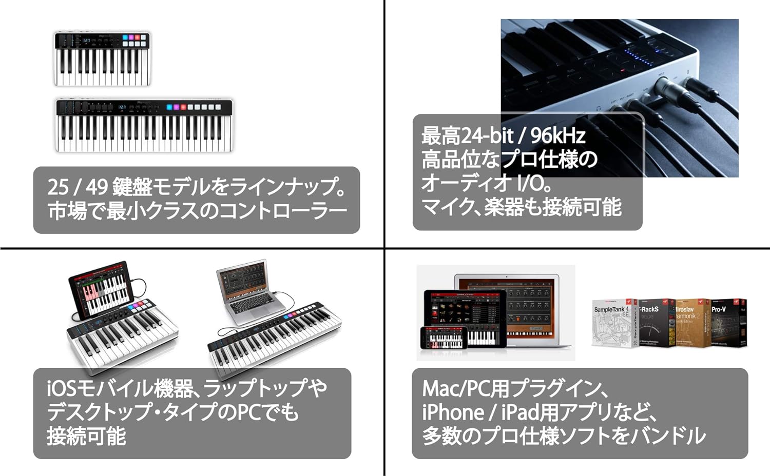 IK Multimedia iRig Keys I/O 49 オーディオ・インターフェイス&MIDIキーボード【国内正規品】