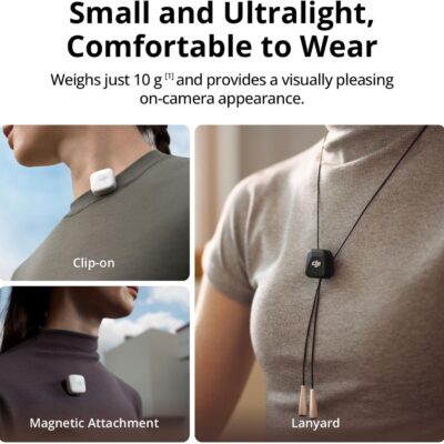 DJI Mic Mini (2 TX + 1 RX + Charging Case), Wireless Lavalier Microphone for iPhone/Camera/Android, Ultralight, Detail-Rich Audio, 48h Use, Noise Cancelling, Automatic Limiting, Vlog, Streaming