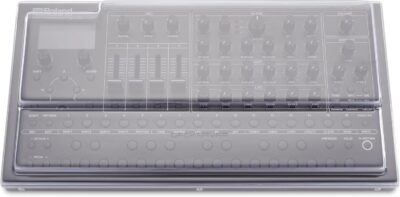 Decksaver Super Strong Polycarbonate Custom Fit Cover Compatible with Roland SH-4D Synthesizer, Groovebox Dust Cover for Travel and Everyday Protection