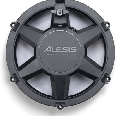Alesis Nitro Max Kit Compact Electric Drum Kit with Quiet Mesh Pads, 10 Dual-Zone Snare, Bluetooth, 440+ BFD Sounds, Drumeo, USB MIDI, Kick Pedal
