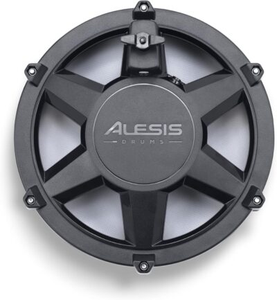 Alesis Nitro Max Kit Compact Electric Drum Kit with Quiet Mesh Pads, 10 Dual-Zone Snare, Bluetooth, 440+ BFD Sounds, Drumeo, USB MIDI, Kick Pedal
