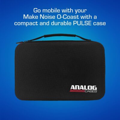 ANALOG CASES Make Noise 0-Coast/Strega/Moog Werkstatt-01 Case – Custom-Fitted Compact PULSE Hard Case for Travel