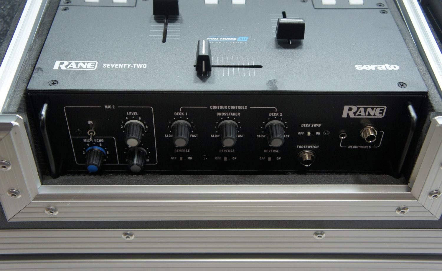 Harmony Audio HC2T1272WLT DJ Battle Coffin Compatible with (2) Rane 12 Turntables & Rane 72 Mixer – Case Only