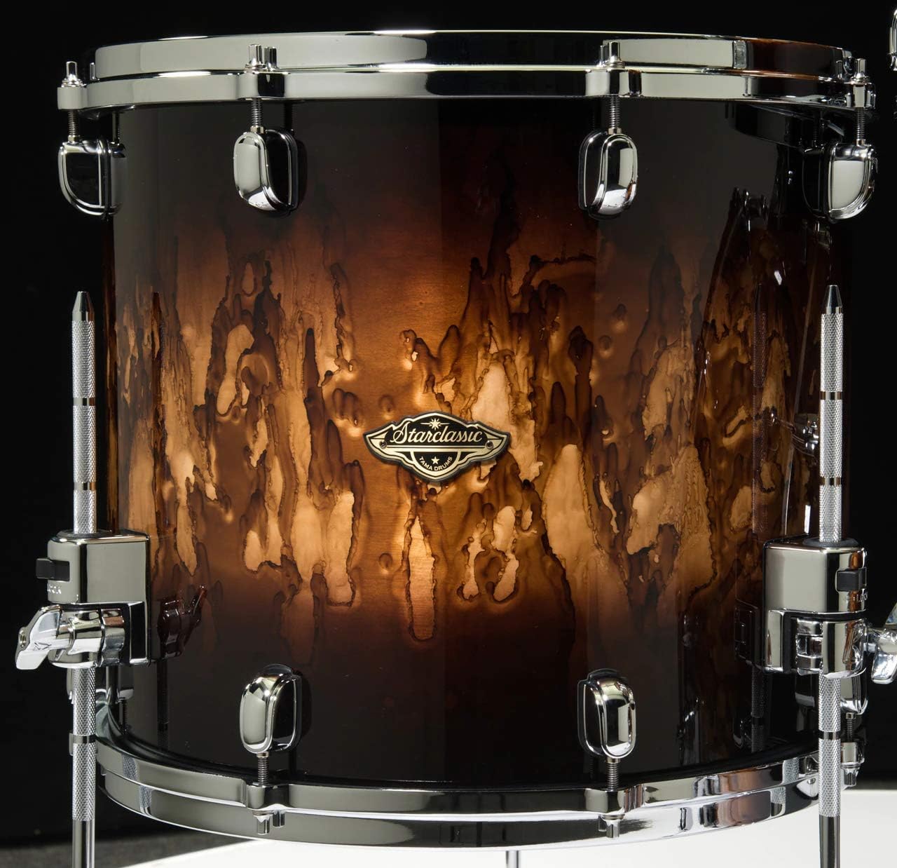 Tama Starclassic Walnut Birch Lacquer 4-Piece Shell Pack – Molten Brown Burst