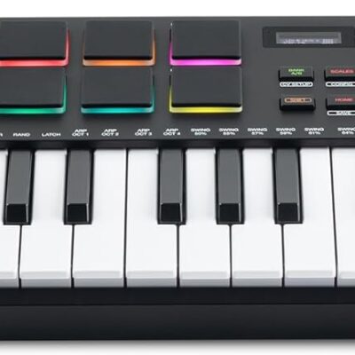 Akai Professional MPK Mini Plus – USB MIDI Keyboard Controller with 37 Mini Keys, 8 MPC Pads, Sequencer, MIDI/CV/Gate I/O, Music Production Software and Native Instruments Sound Package