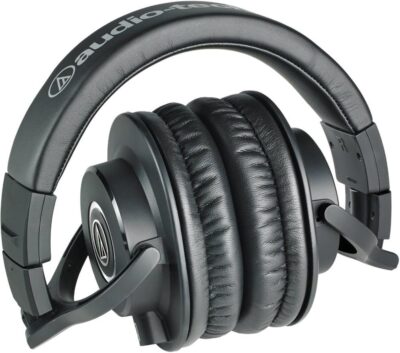 71Lrp97FNxL. AC SL1000 Audio-Technica ATH-M40x Professional Studio Monitor Headphone, Black, with Cutting Edge Engineering, 90 Degree Swiveling Earcups, Pro-Grade Earpads/Headband, Detachable Cables Included