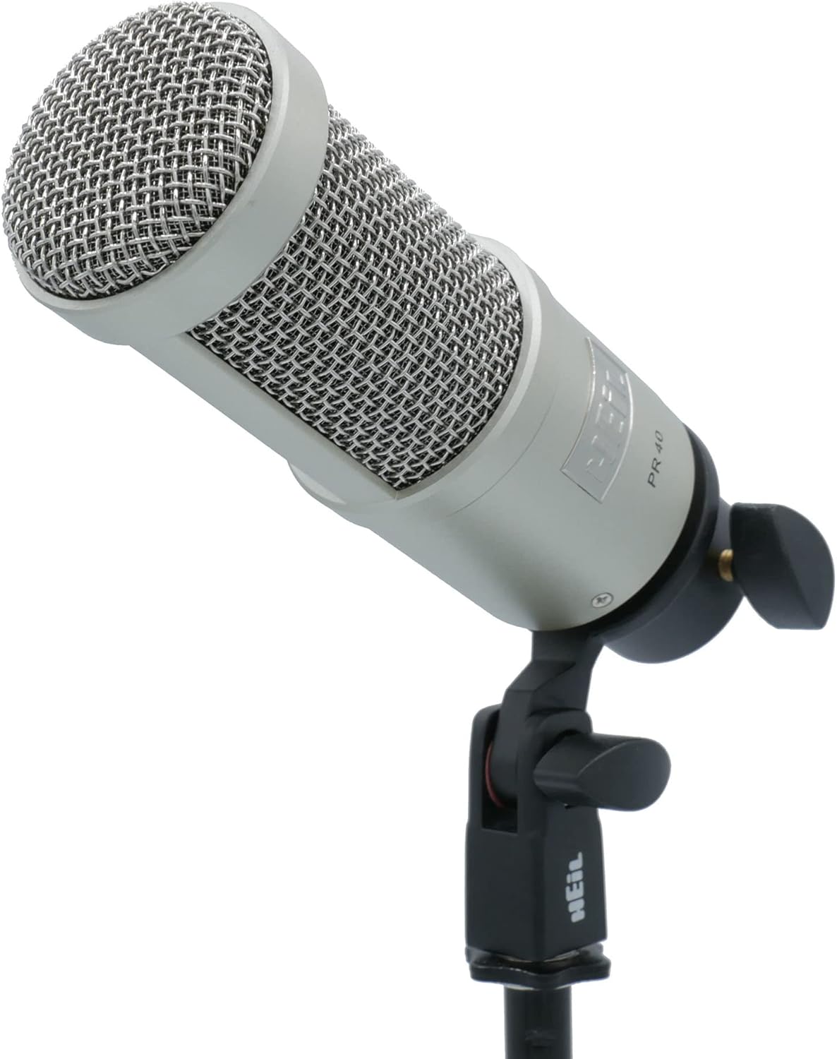 Heil PR 40 Dynamic Microphone for Streaming, Podcast, Recording, and Broadcast, XLR Microphone for Live Music, Wide Frequency Response, Smooth Sound, Superior Rear Noise Rejection – Champagne