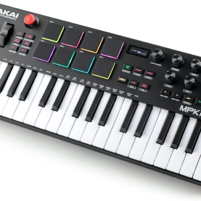 Akai Professional MPK Mini Plus – USB MIDI Keyboard Controller with 37 Mini Keys, 8 MPC Pads, Sequencer, MIDI/CV/Gate I/O, Music Production Software and Native Instruments Sound Package