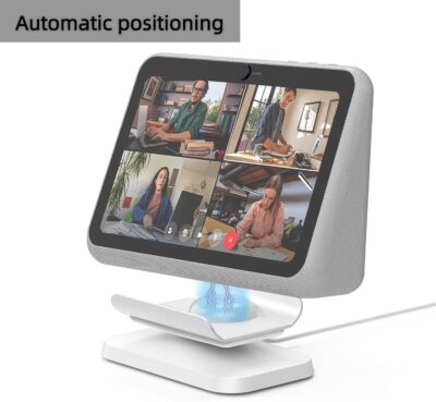 71MYoRq5blL. AC SL1500 Charging Dock/Base for Meta Portal Go-Rotatable to Adjust The Angle Charging Stand for Facebook Portal Go Smart Video Calling for Office, Home with 45W PD Charging Adapter(White)